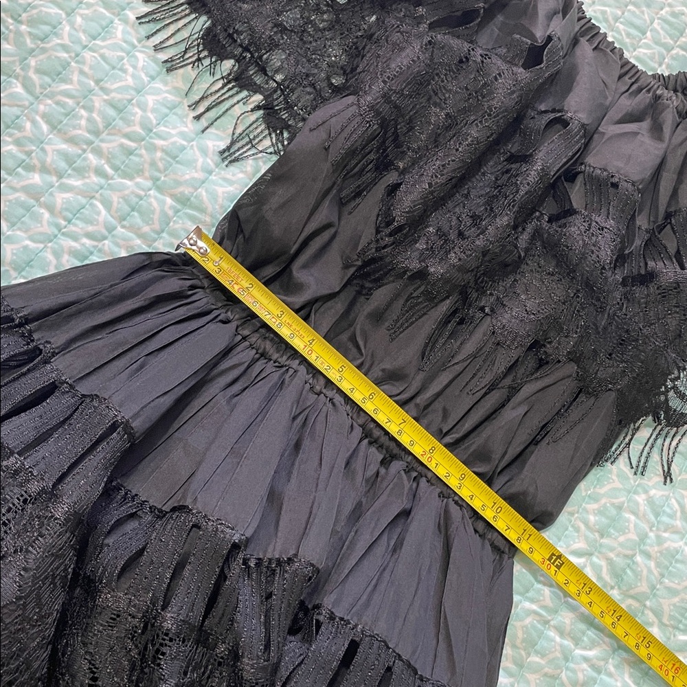 traditional off the shoulder fringe lace adelita dress - Picture 5 of 7